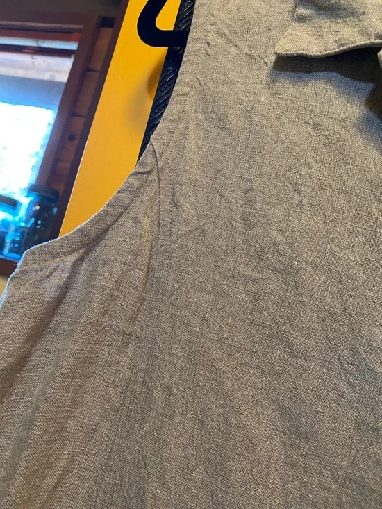 Eileen Fisher Linen Button Down Maxi Dress - Picture 4 of 7